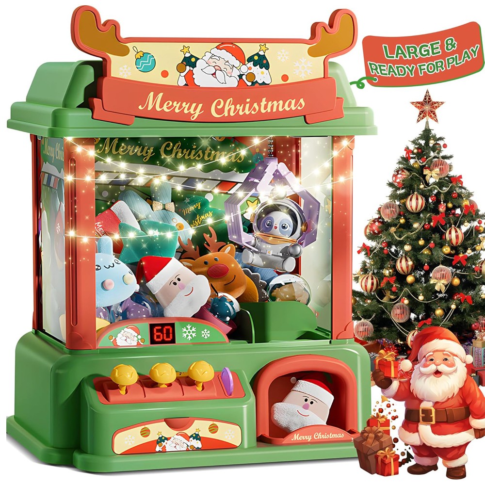 Arcade And Vending - Noel pençe makinesi çocuklar için Mini