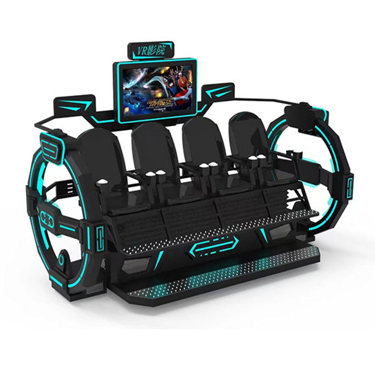9D Vr Simulator - Yüksek Kaliteli Tema Parkı 4 Kişilik