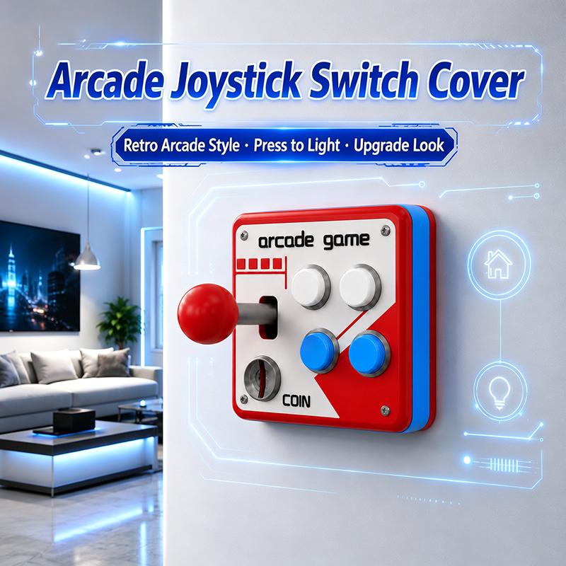 Arcade Vibes - 3D Baskı Panel Soket Kontrol Dekorasyon