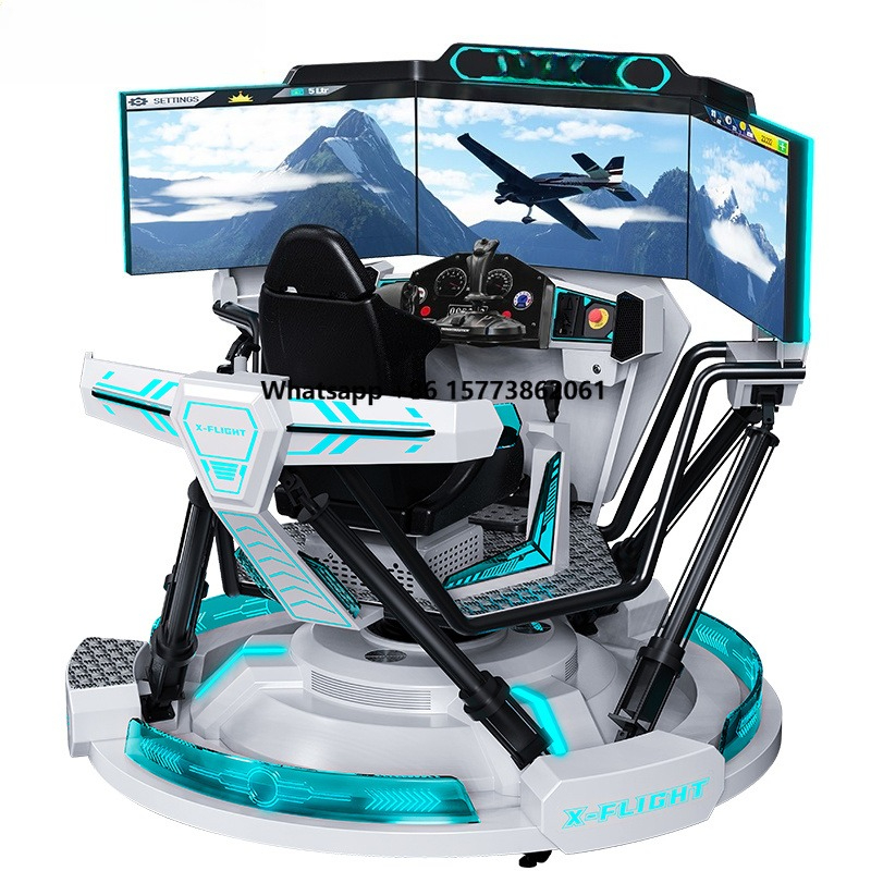9D Vr Simulator - VR Uçak Simülatörü Uçak Öğretme ve