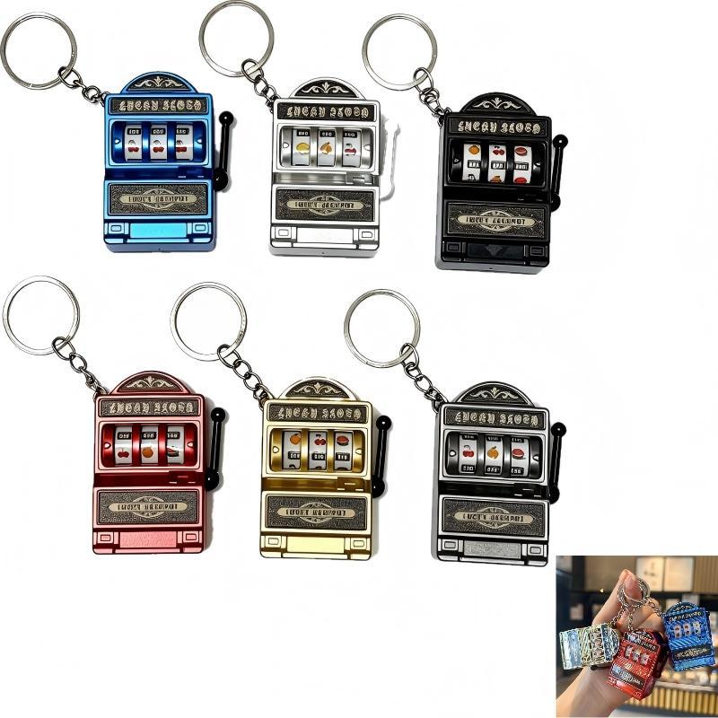 Arcade Game Jackpot - Mini Kumar Makinesi Anahtarlıkları Yaratıcı Arcade