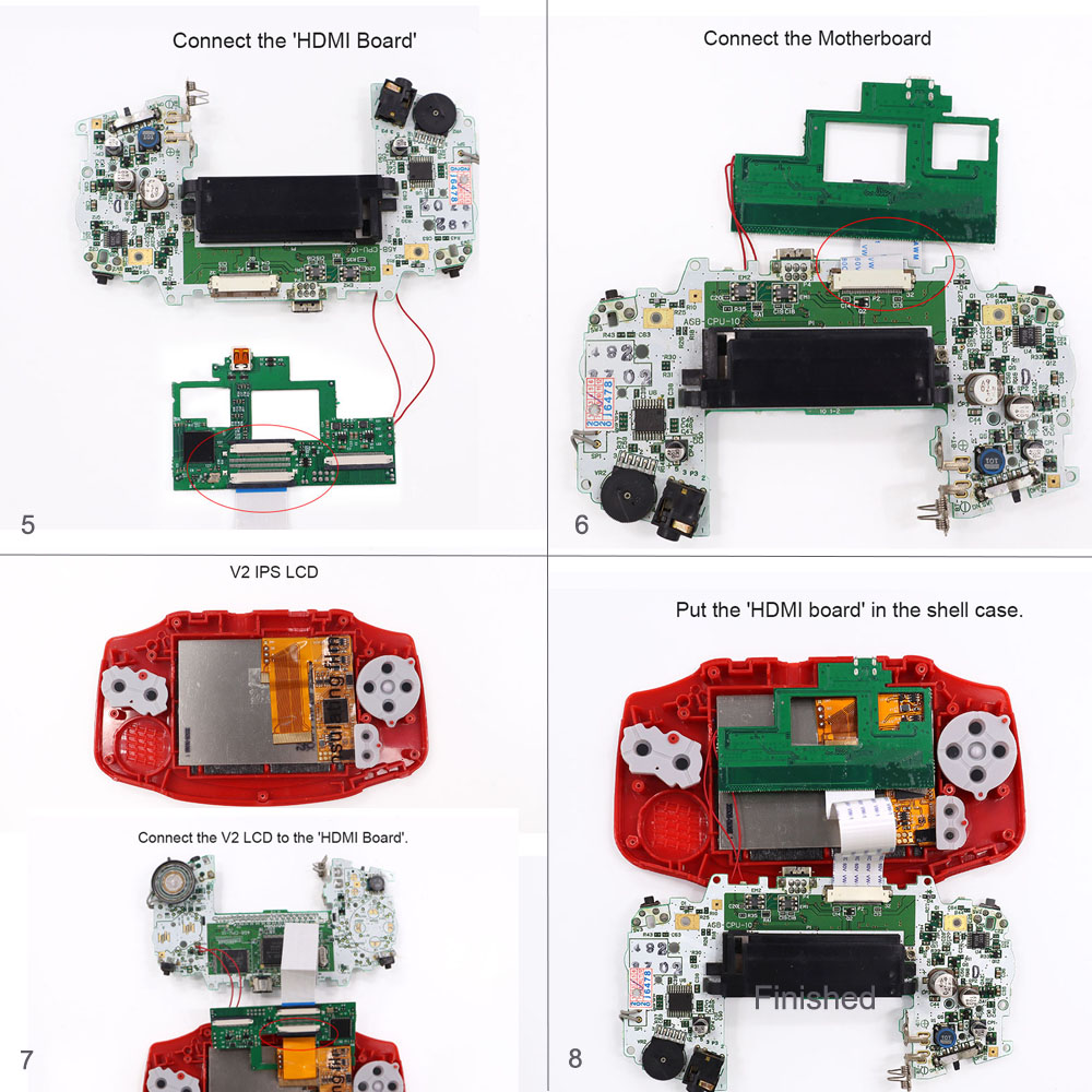 32Pin 40pin HDMI Modu GBA HDMI - Arcade Button Pcb incelemesi ve fiyatı
